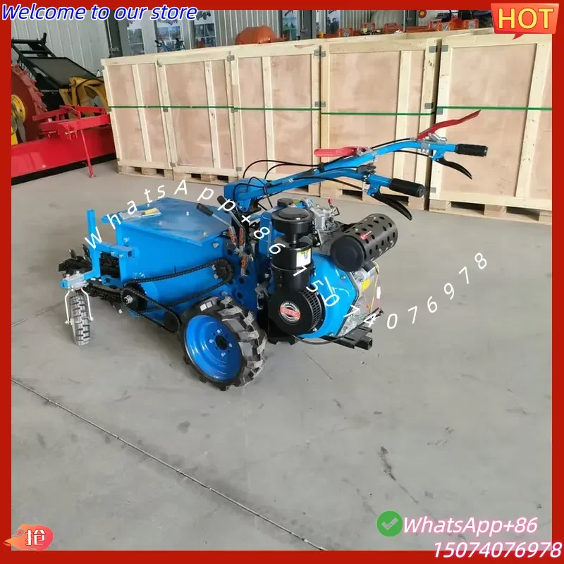 2026 Premium Walk Behind Chain Ditching Machine Vibration Reduction Tool Free Assembly Universal Wheel Design Handheld Chain