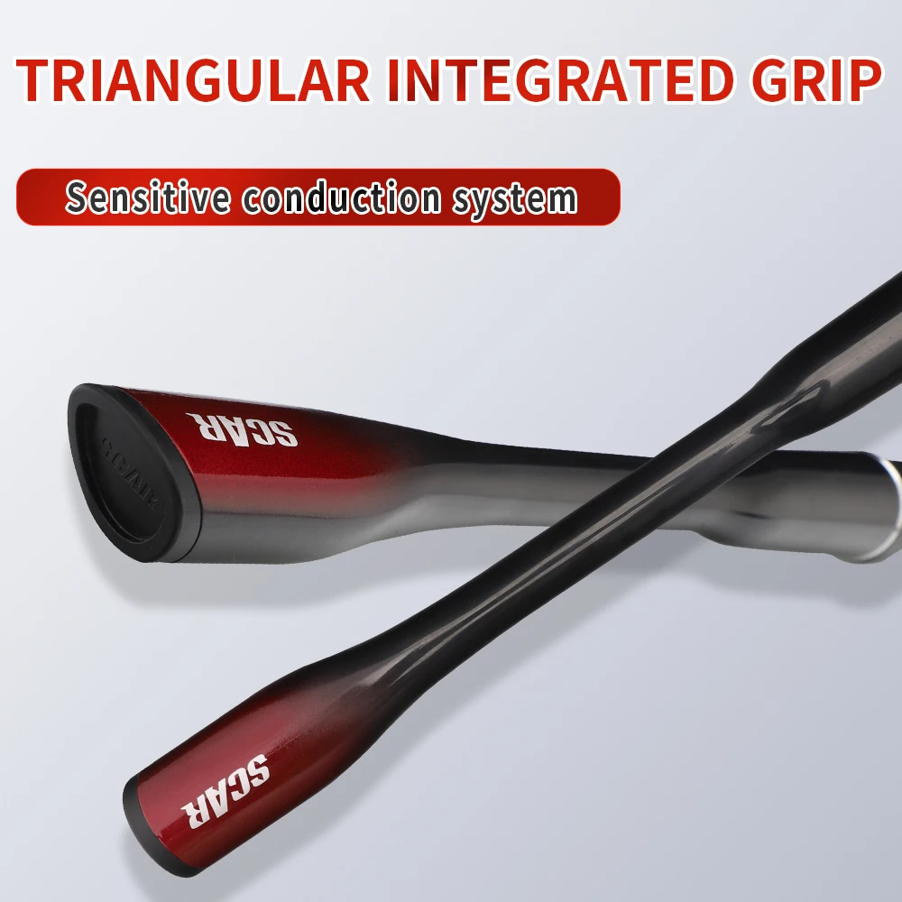 FISHINGFANS ORCA 7' 8' Mittelstarke Kohlefaser-Angelrute mit leichtem Taper-Griff für Bass, Meer und Süßwasser 5-20g 6-12lb – Detail 2