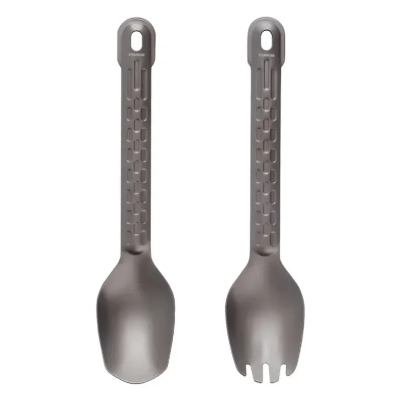 

2024 Titanium Spork Spoon Camping Dinner Spork Cutlery Flatware Outdoor Spork for Home Outdoor Camping Hiking Picnic