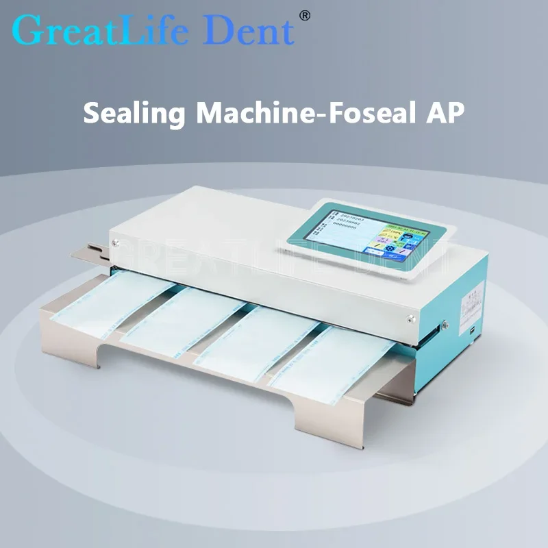 GreatLife Automatic Sterilization Pouch Sealer, Dental Selagem, Dental Bag Machine, Touch Screen, Dent 7"