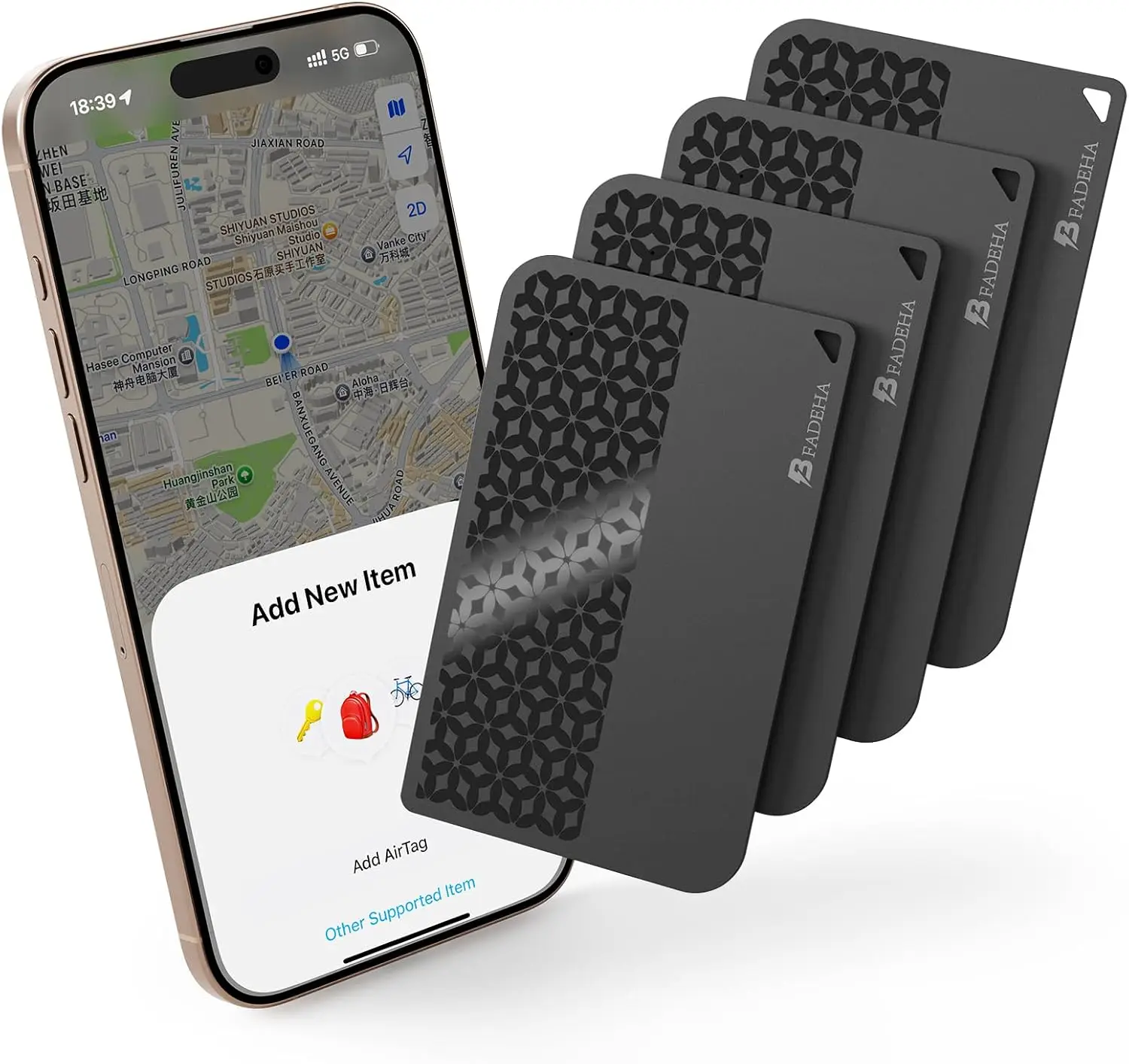 

Сертифицированная MFi карта Bluetooth-трекера для iOS, срок службы батареи 5-10 лет, GPS-локатор для ключей и кошелька