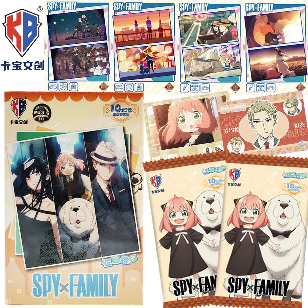 

KABAO Genuine Spy X Family Collection Cards Anime Unique Craftsmanship Exquisite Design SSR SP QR Figure Cards Festival Gifts