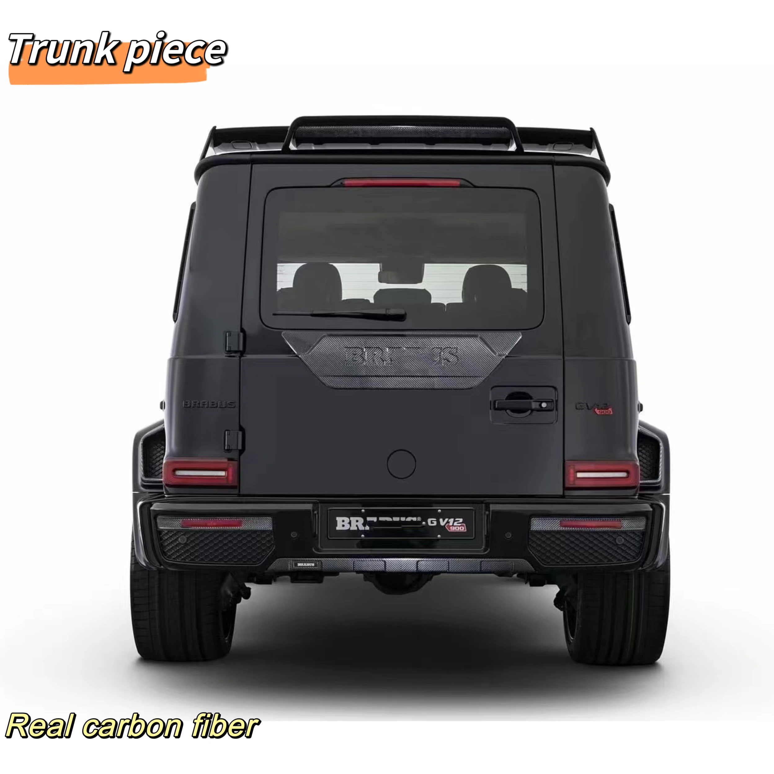 MRD Trunk Piece Fit for Mercedes-Benz G Class G63 G500 G350 for Bra Bus W463 W464 Carbon Fiber Trunk Piece