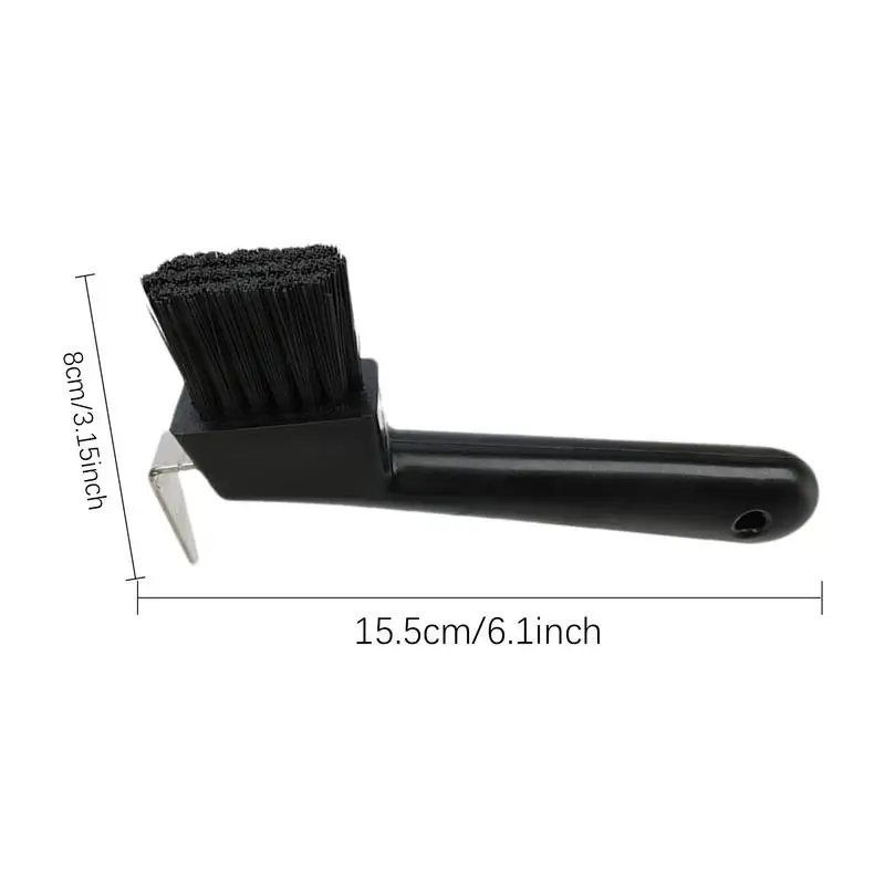 Horse Hoof Pick Brush Rubber Hoof Pick With Brush Portable Hoofpick With Soft Touch Hoof Handle Horse Grooming Kit For Coat