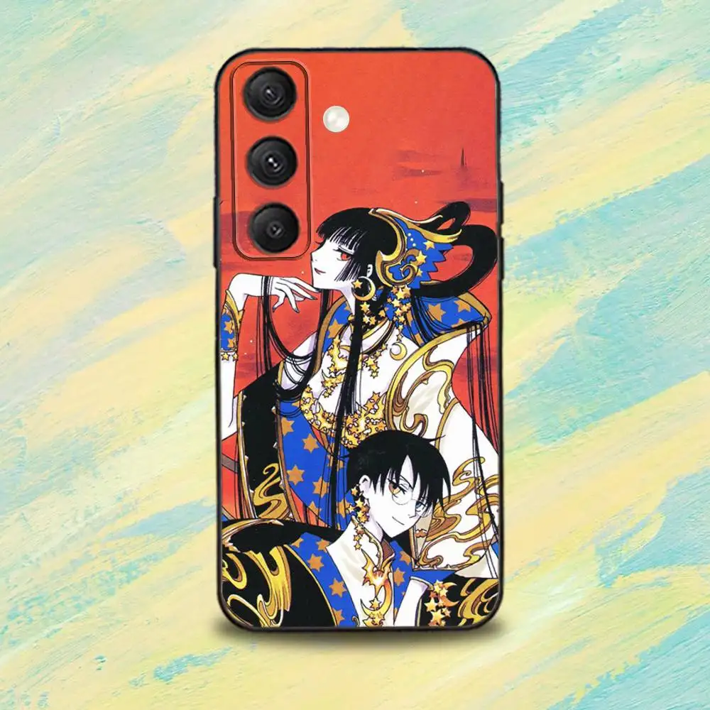 Casing Ponsel COOL H-HOLiC-ES untuk Samsung S22,S24,S25,S23,S20,S30,S21,Ultra,Plus,5G,Fe,Lite Penutup Ponsel Silikon Hitam