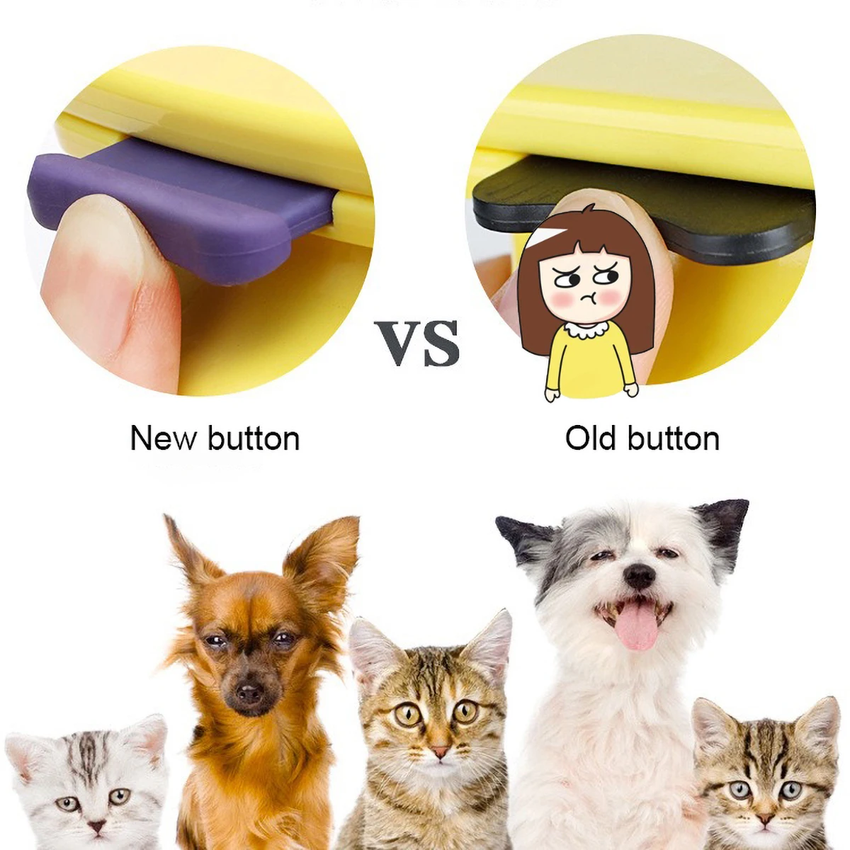 Peignes épilateur pour chien, brosse pour chat, outils de toilettage, fixation de tondeuse détachable pour animaux de compagnie, peignes, fourniture de Furmins pour chat et chien