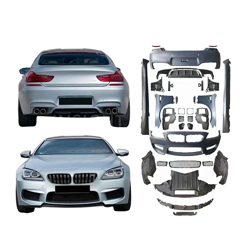 

Пластиковый передний бампер из полипропилена, широкий обвес, комплект для обвеса s 6 серии F06 M6 2014+