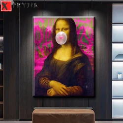 DIY diamentowe malowanie kreatywne i zabawne sztuka Monalisa dmuchanie balonów diamentowa mozaika pełne wiertło ścieg krzyżykowy ręcznie robione Hobby