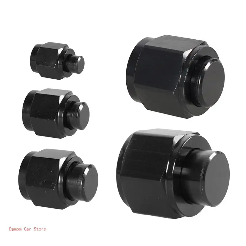 AN4/AN6/AN8/AN10/AN12 Flare Plug Nut Aluminum Block Off Fitting Adapter