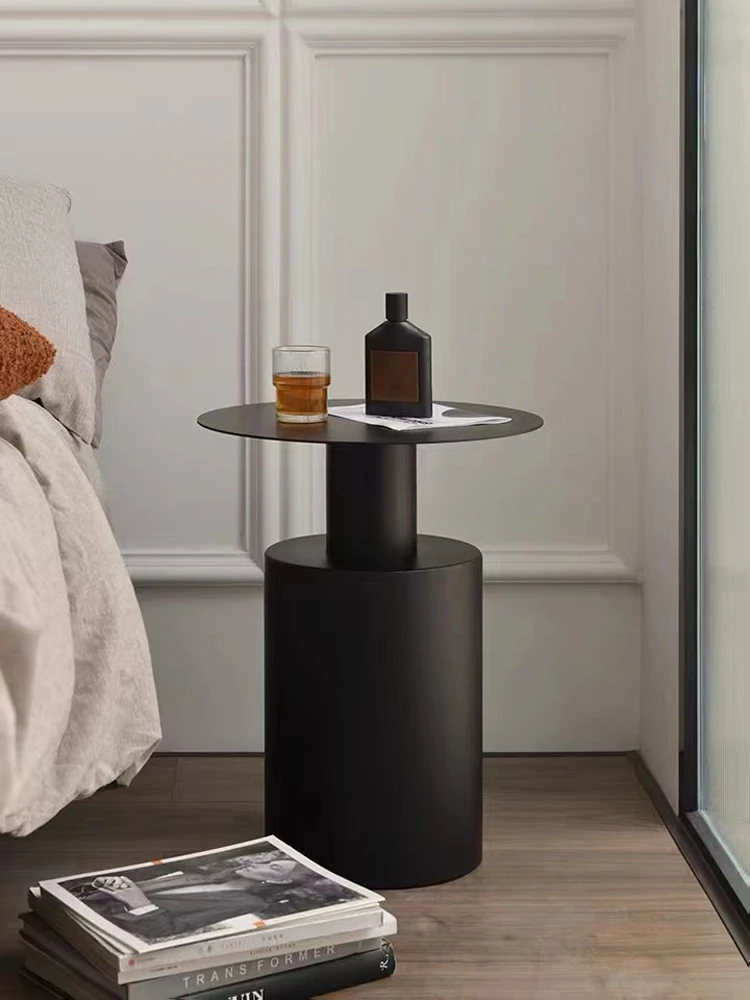 Luxury modern bedside table living room small coffee table creative round Simple coffee table bedside table Dropshipping