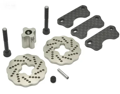 Hot Racing Carbon Pad and Steel Wave Brake Disk for Traxxas Jato 2.5 Jato 3.3