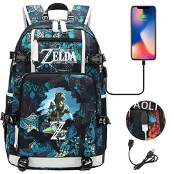 The Legend of Zelda Indian -based Young Student Schoolbag Men and Women Large -capacity Leisure Travel Backpacks