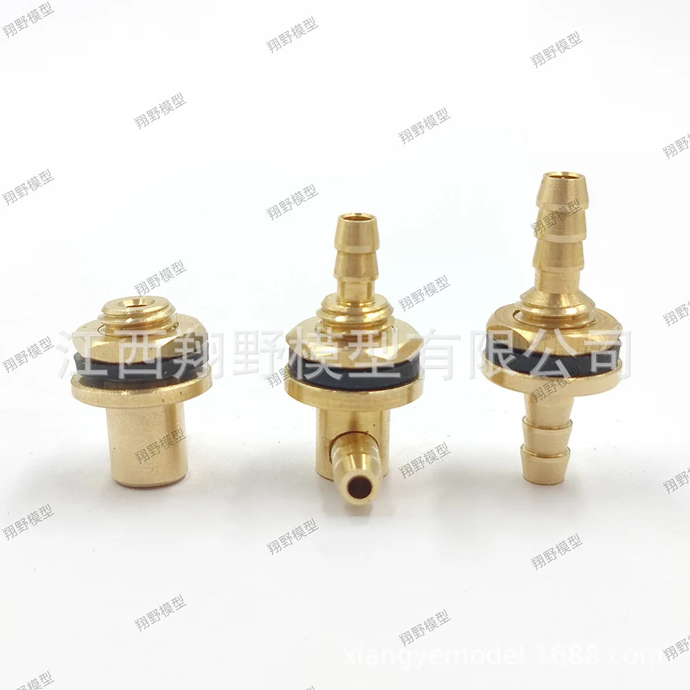 Fuel tank connecting pipe is made of all copper, model aircraft transparent fuel tank DIY accessories, model fuel tank refueling