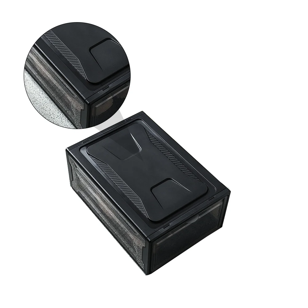 

Transparent Shoe Box Storage PP Plastic Foldable Sneaker Case Dust-proof Household Drawer Style Shoe Holder Display Container