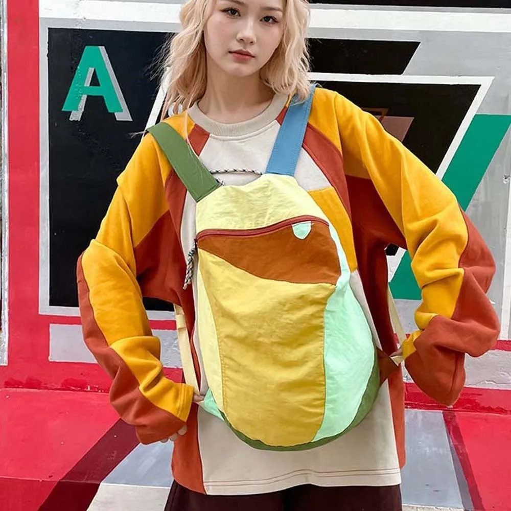 

Прочная школьная сумка контрастного цвета, легкая, вместительная, нейлоновая, спортивная, водонепроницаемая, с защитой от царапин