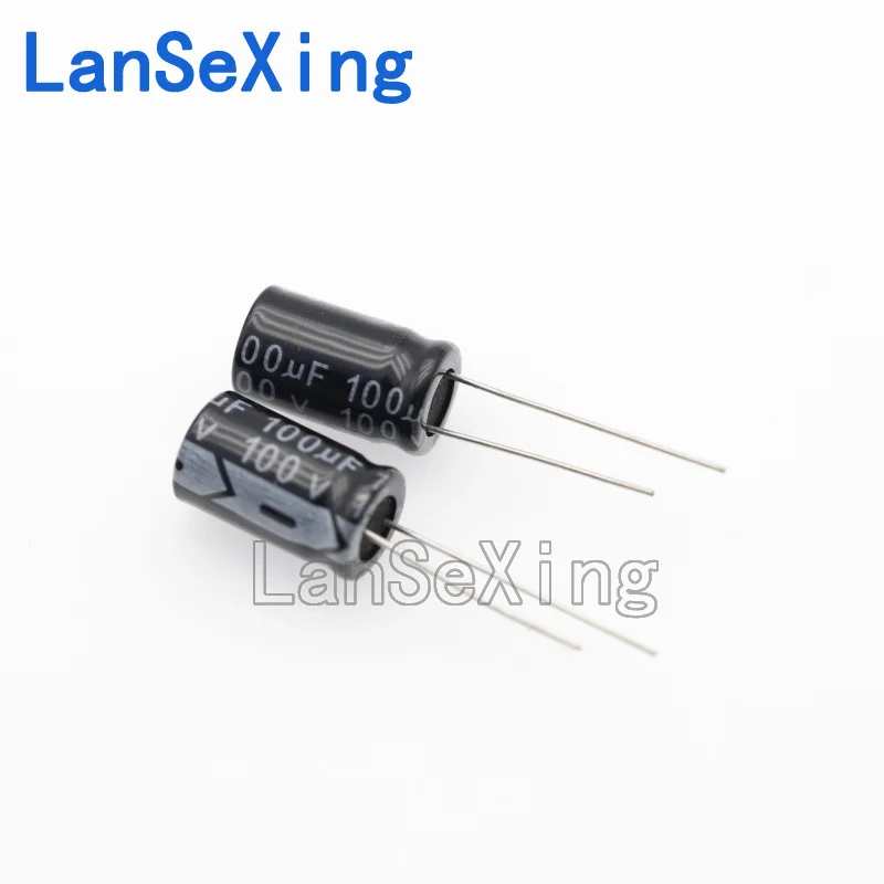 Direct insertion electrolytic capacitor 100V 100UF, volume 10 * 17mm 100UF 100V