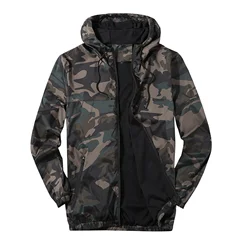 Jacket Men Waterproof Warm Windbreaker Mens Clothing Spring Autumn Outwear Camouflage Patchwork Jackets 2024