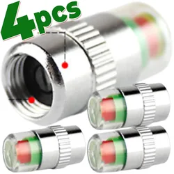 Car Tire Pressure Monitoring Alarm Valve Cap Universal Tire Stainless Steel Copper Core Tire Pressure Monitoring Warning