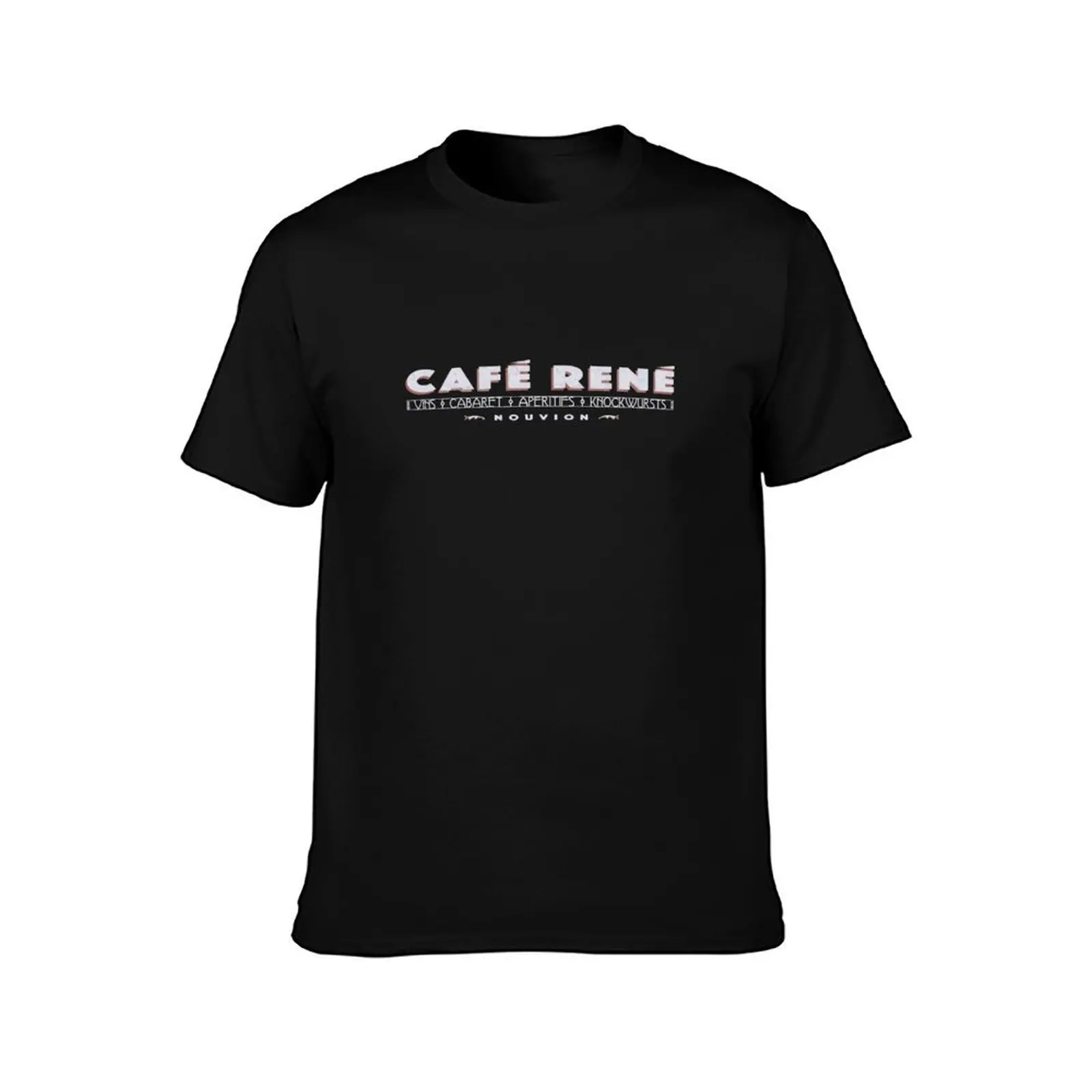 CAFE RENE T-Shirt Gym Wear Breathable Short Sleeve Tee T-Shirt