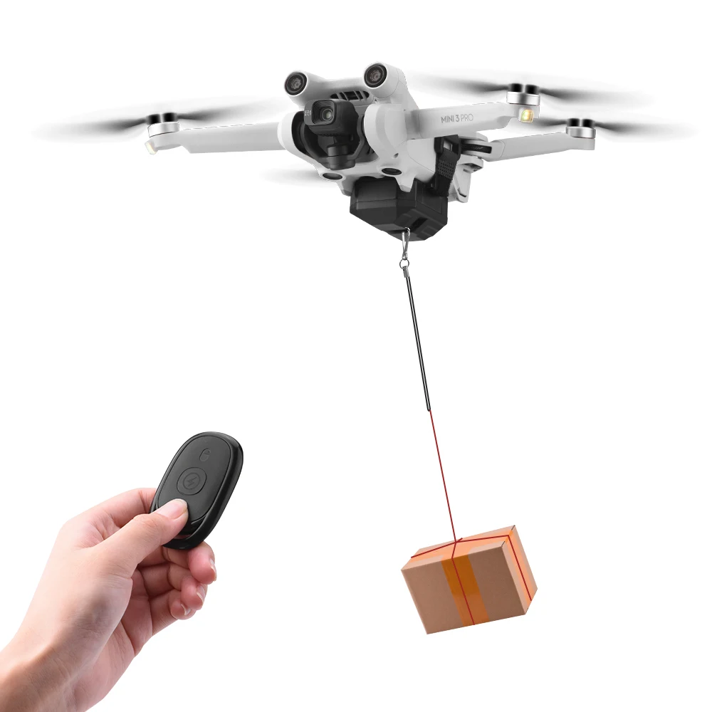 Air Drop Dropping System For DJI Mini 3 Pro / Mini 2 / Mini SE Drone Thrower Gift Deliver Life Saver Fishing Bait Ring Sender