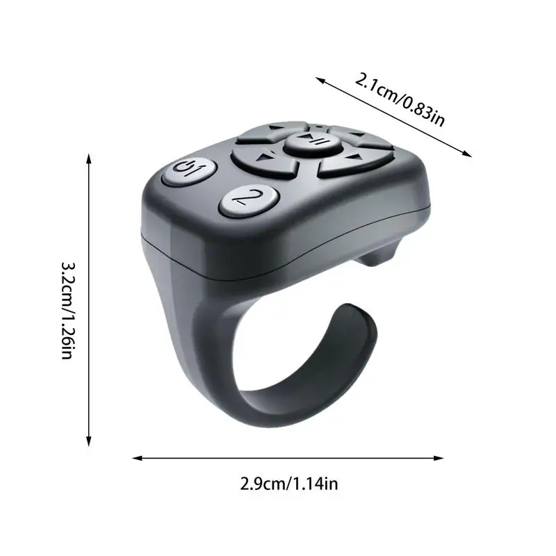 Mobile Phone Remoter Bluetooths-Compatible Mini Remote Control E-book Page Turner Scrolling Ring for iPhone