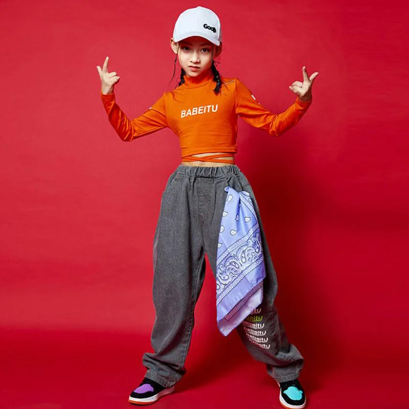 

Kids Hip Hop Clothing Teenage Outfits Tank Crop Sweatshrit Casual Street Wear Joggers Pants for Girls Jazz Dance Costume Clothes