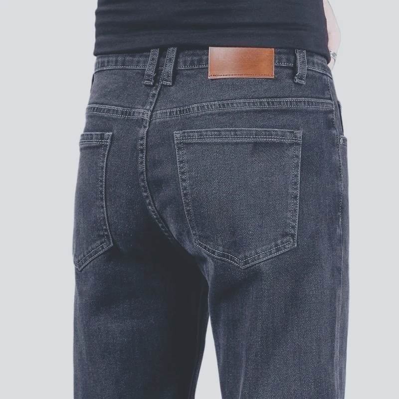 Invisible Crotch Pants, Elastic Jeans, Men's Slim-fitting Straight Trousers, Full-open Outdoor, Passionate and Convenient