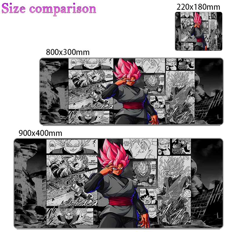 Tapis de souris DBZ Dragon Ball Z, grand tapis de bureau XXL pour clavier et souris, tapis en caoutchouc pour jeux, tapis de souris pour ordinateur portable