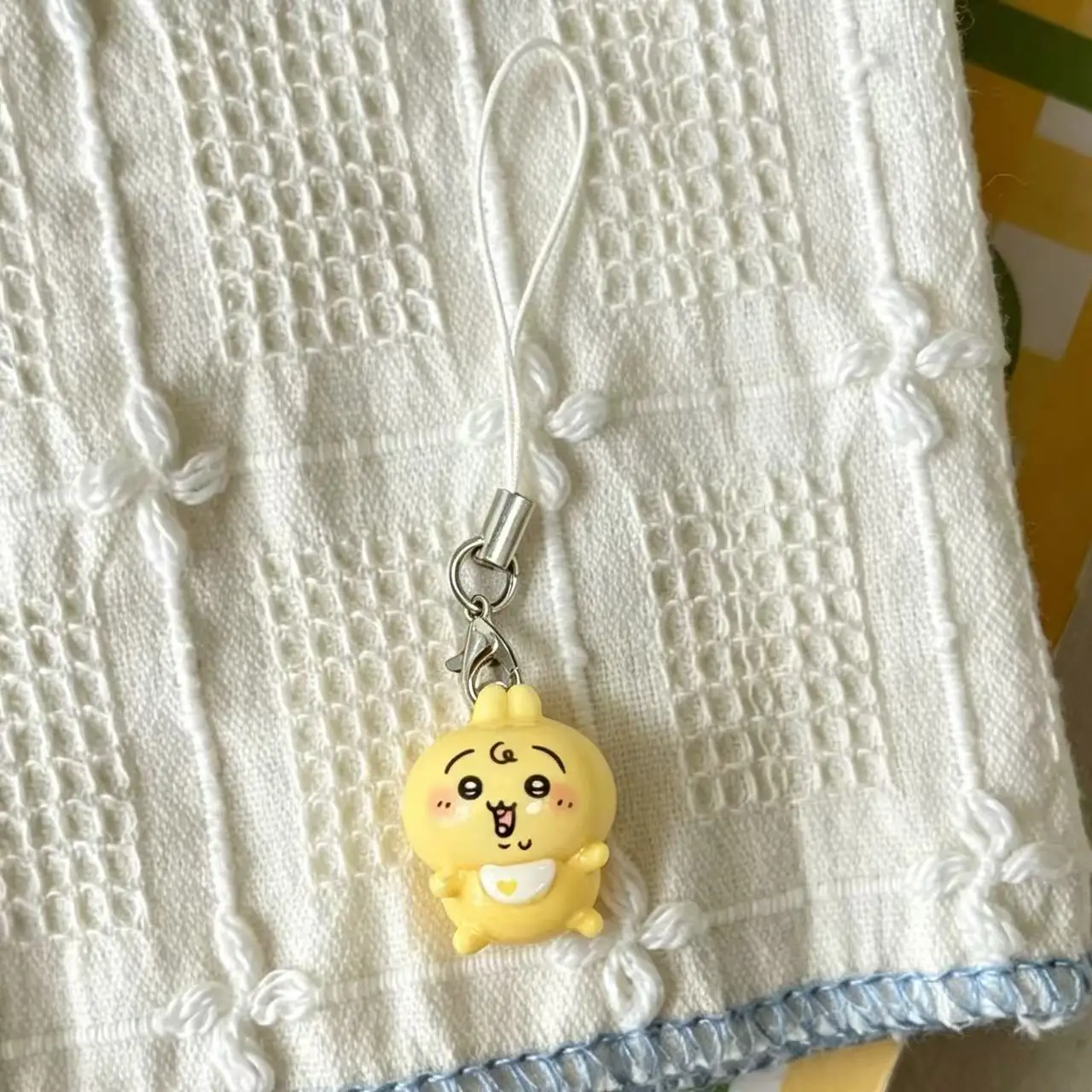 Kawaii Tiny Resin Usagi Hachiware Pendant Keychain