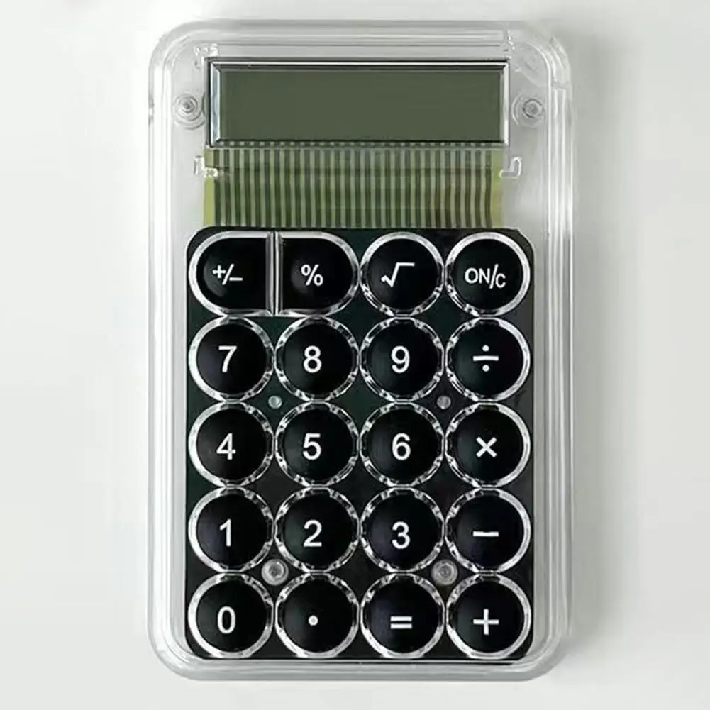 Bright Color Mini Desk Calculadora, toque excelente e confortável, Leve, 8 dígitos eletrônico, Material escolar