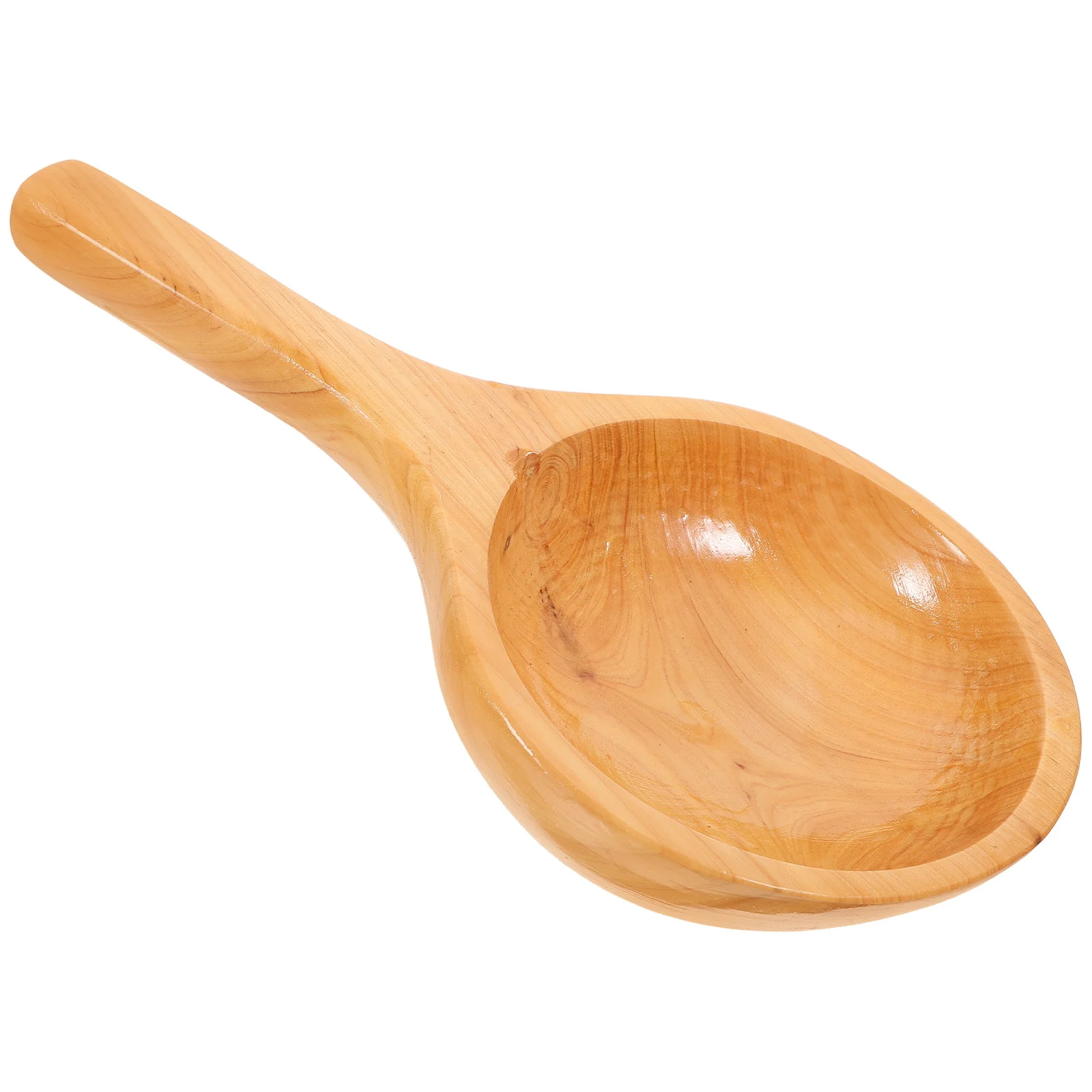 

Wooden Water Scoop Ladle Natural Solid Wood Kitchen Bath Tool For Sauna Steam Room Garden Multipurpose Household Watering