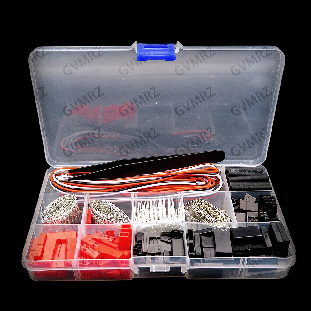 25 Sets Servo Connector Kits Servo Plug Male Female Connector Crimp Pin Cable Kit Compatible JST SYP Futaba for RC Hitec Spektru