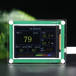 Monitor di qualità per interni per PM 2.5 misuratore di sensori Tester professionale portatile PM2.5 PM1.0 rilevatore PM10 qualità dell'aria umidità foschia