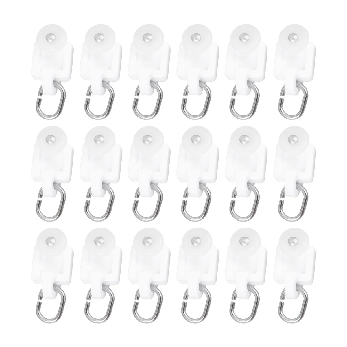 50PCS Curtain Rolle Curtain Rail Accessories Mute Hook Track Pulley Ball Hook Roller curtain roller curtain rail roller