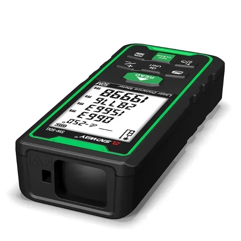 2026 SW-50G/70G/100G Medidor de Distância a Laser Digital 100m 70m 50m Trena a Laser Luz Verde