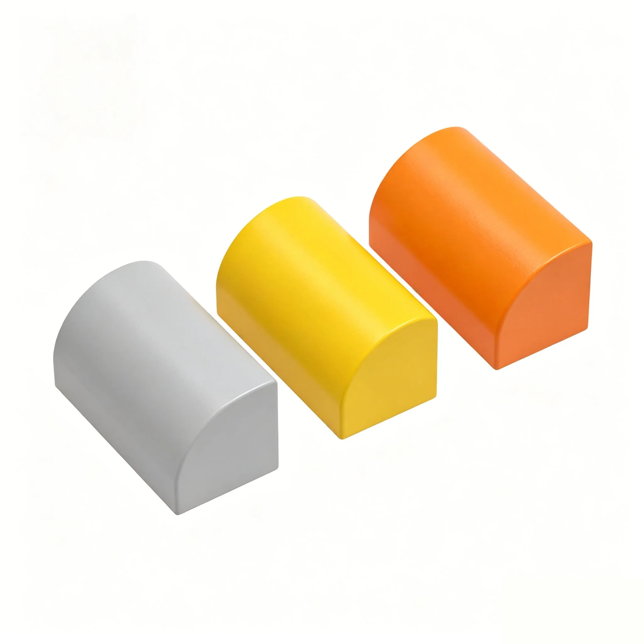 10PCS 37352 Curved 1 x 2 x 1 No Studs with corners Block Moc Color Compatible with Brick DIY Children's Toy