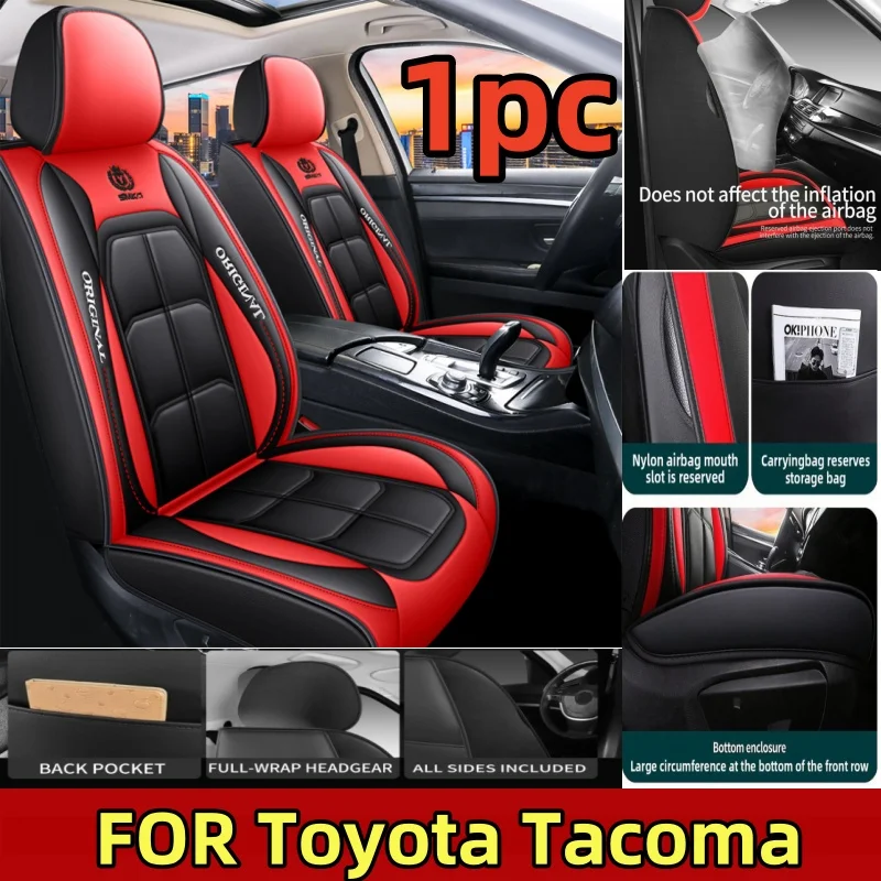 

FOR Toyota Tacoma car Seat Covers All-inclusive artificial leather waterproof and wear-resistant front muscle seat covers 1PC