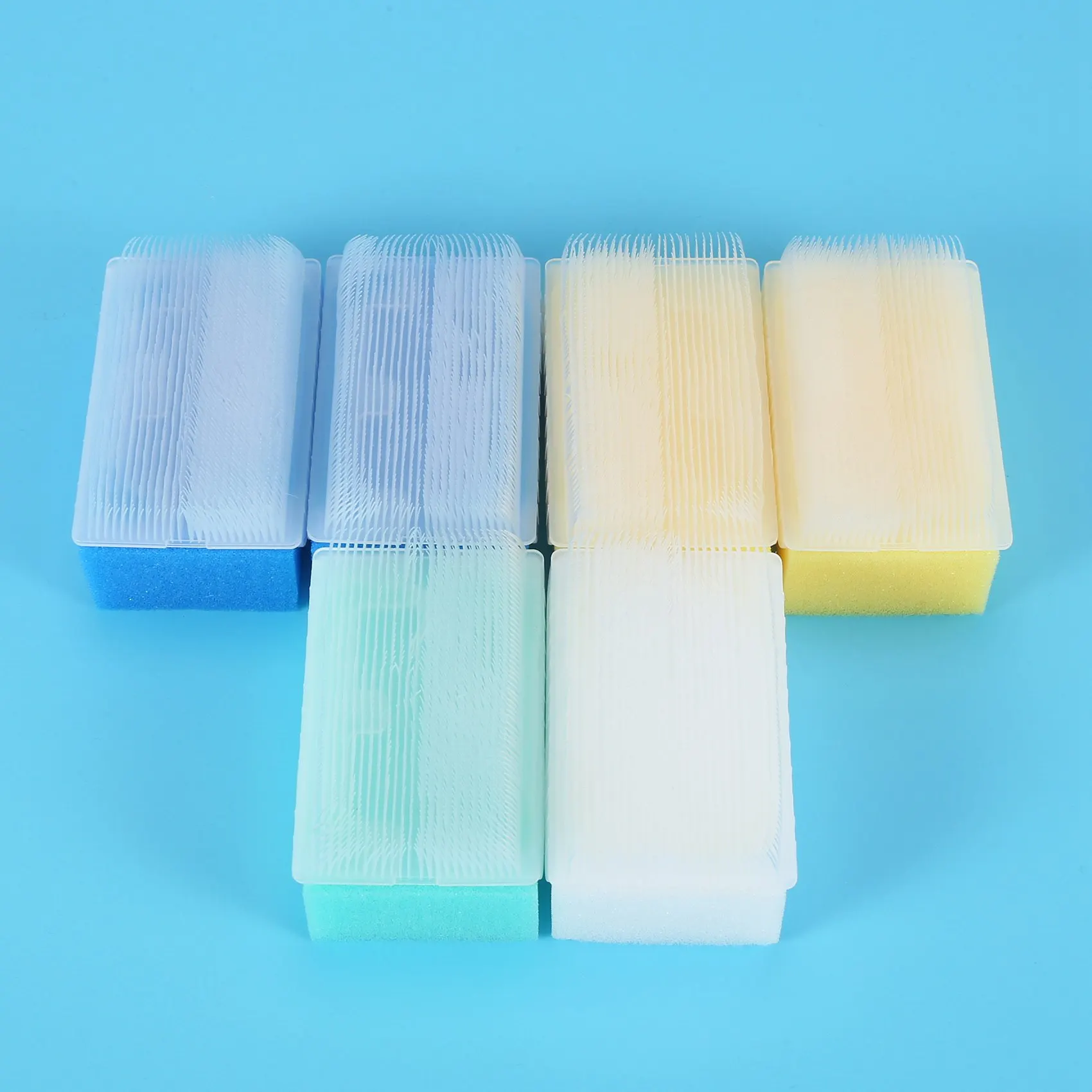 

JY-Baby Губка для ванны (6 шт.) Мягкая пенопластовая шайба с колыбельной крышкой, щеткой для тела, волосами и очисткой кожи головы Нежная детская сенсорная щетка для ванны S