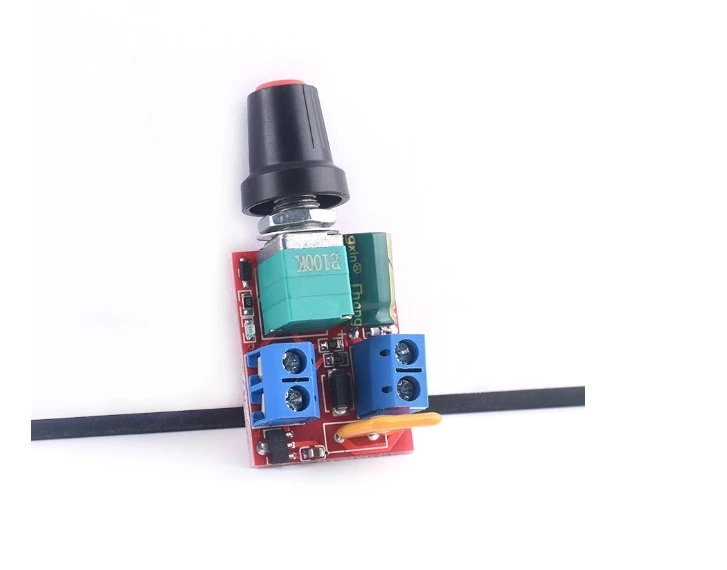 

Mini DC motor PWM speed regulator 3V-35V speed control switch ultra small LED dimmer 5A