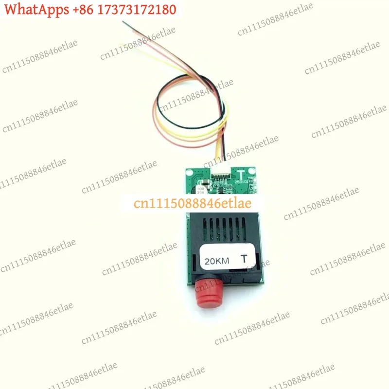 k3 20–60km TTL Fiber Optic Signal Transmission Module – DC 5.5–26V Multi-Interface (FC/RX/TX/AV/VCC/GND) Converter Accessory