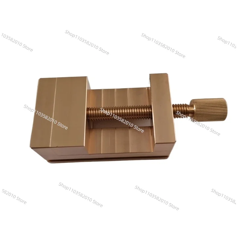 High Precision Brass Vise, Mini Bench Vise Clamp with 33mm Jaw Opening