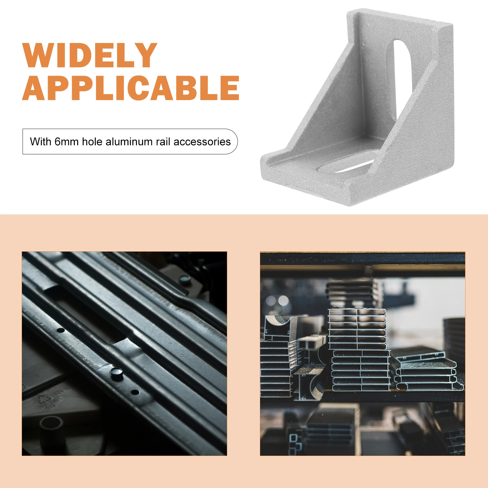 20 قطعة الألومنيوم الشخصي قوس الزاوية 2020 سلسلة L قوس موصل ل 9 مللي متر ثقب السكك الحديدية النتوء السحابات دعم الزاوية اليمنى