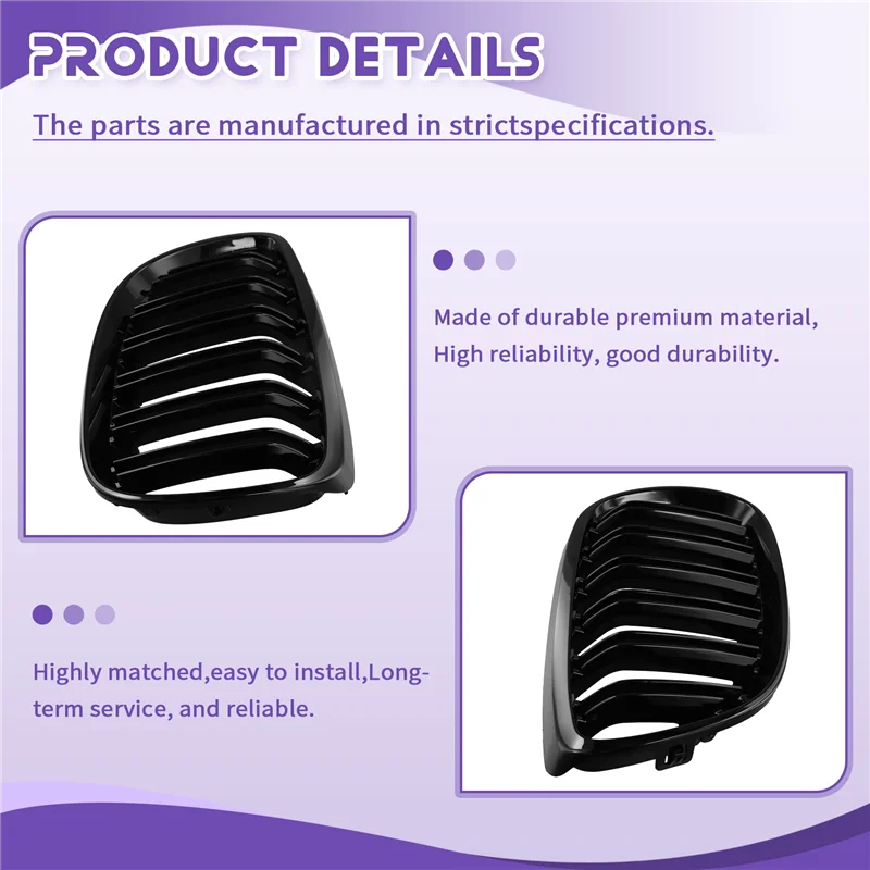 

ABSE-автомобильные двойные решетки, передний бампер, гоночная решетка для BMW E92 E93, 2-дверные M3 2006-2009, высококачественные автомобильные детали