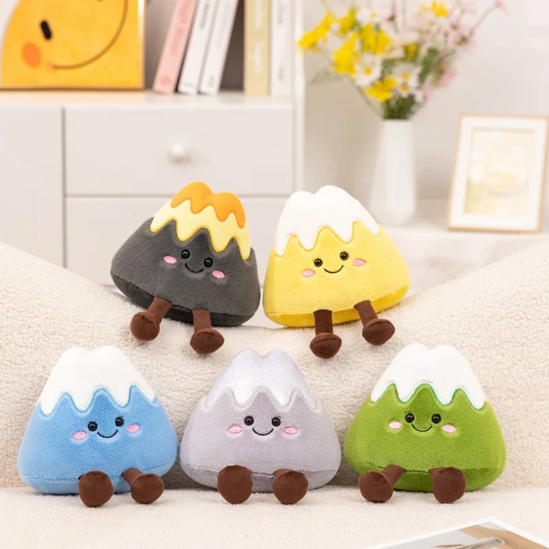 20cm kawaii montanha pico brinquedo de pelúcia bonito jinshan yinshan neve montanha colinas boneca de pelúcia artesanal crianças festival presente