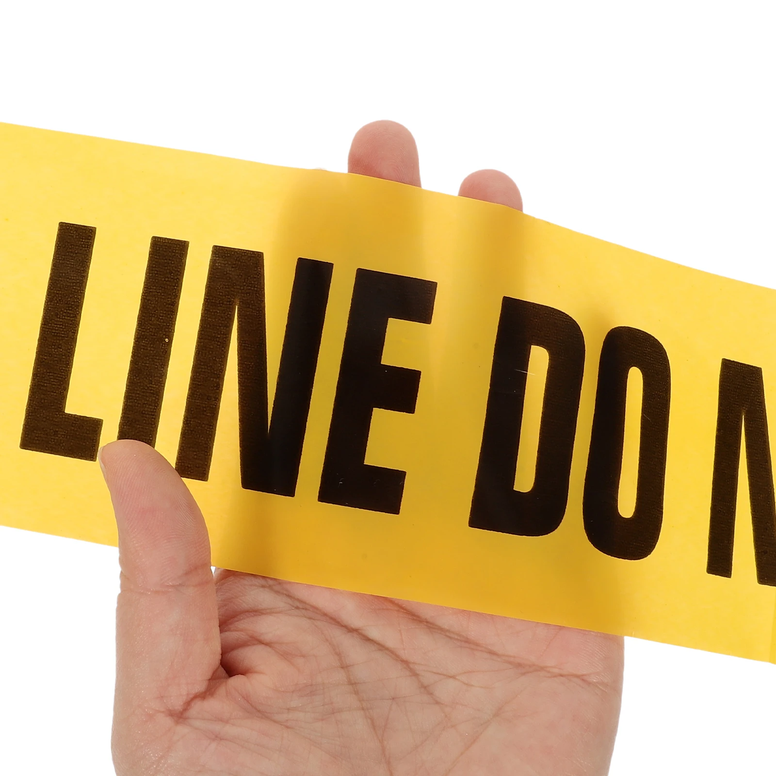 

Yellow Black Police Line Do Not Enter Caution Tape for Party Festival Construction Safety Warning Barricade Traffic SceneMarkers