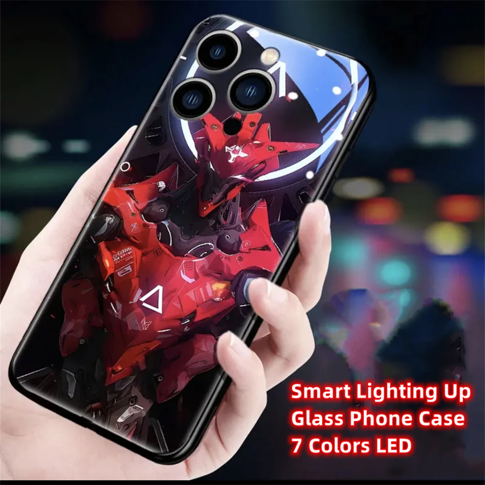 Cooles Sturm-Mech-Design Leuchtende Handyhülle LED-Licht Glasabdeckung für Samsung Galaxy S26 S25 S24 S23 S22 S21 S20 FE Plus Ultra – Detail 26