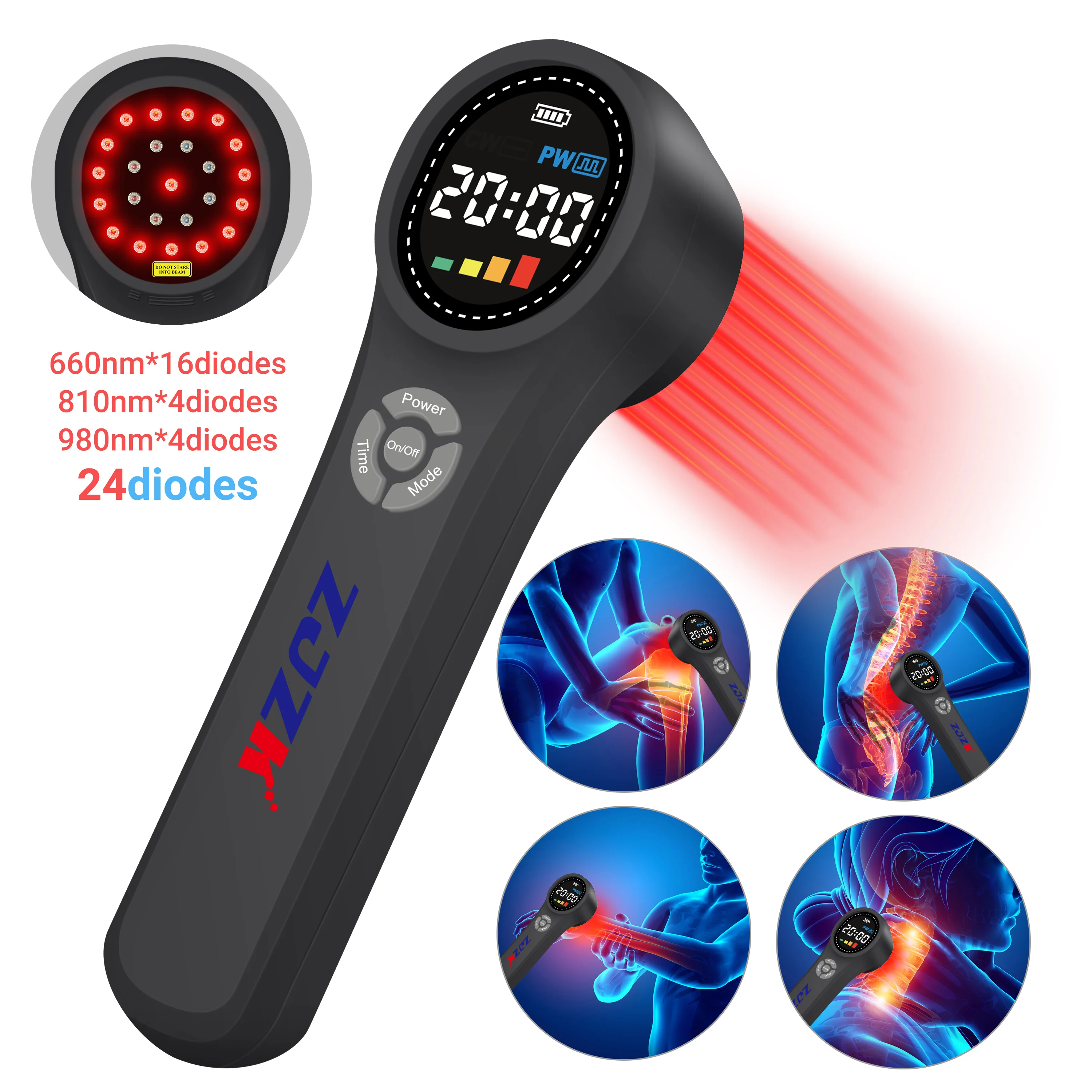 

ZJZK Acupuncture And Rheumatoid Arthritis lllt Low Level Laser Therapy Device 808nm Mls For Neuropathy Near Me Wrist Pain