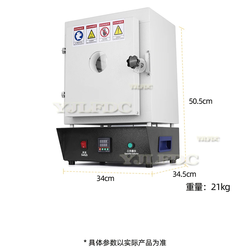 Thermostatic Furnace with Window, Intelligent Control for Investment Casting Jewelry Molds and Melting and Clay 110v/220v 1500W