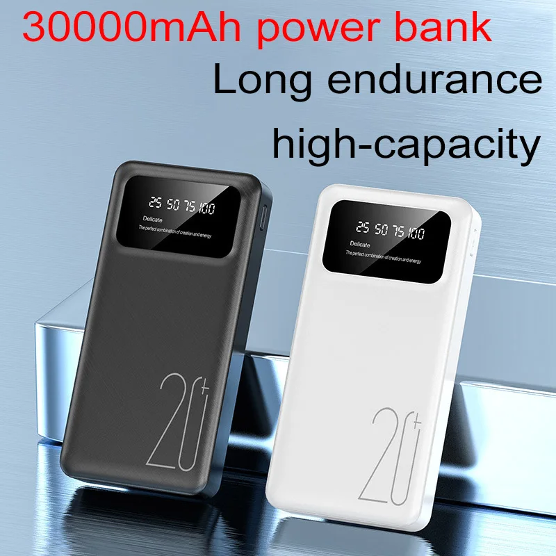 

Portable Wireless Power Bank 30000mAh Flashlight High-Capacity External Battery Pack for iPhone 15, Xiaomi 14 Huawei Power Bank