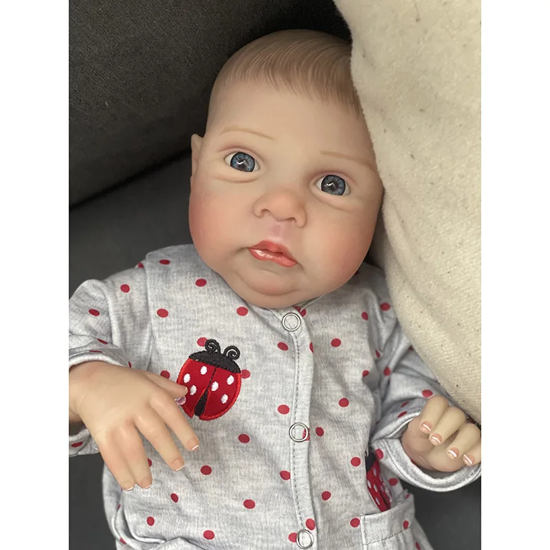 48cm Reborn Baby Doll Miley Same As Photo Lifelike Soft Touch 3D Skin With Visible Veins High Quality for Girls Gift